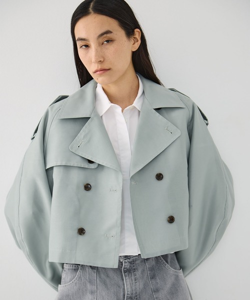 CLANE SHORT TRENCH COAT サイズ１ OVER SHORT TRENCH COAT｜OUTER(アウター)｜CLANE OFFICIAL ONLINE STORE