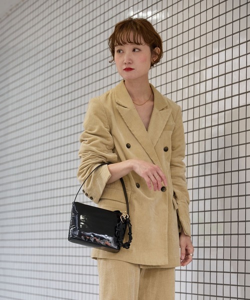 「HASHIBAMI」 ハンドバッグ FREE シルバー レディース_画像9