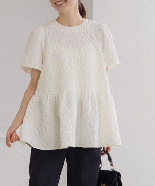Sono（ソーノ） ブラウス シャツ 半袖 「リクエストにつき待望の再入荷