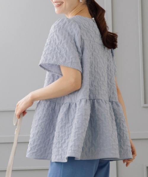 Sono（ソーノ） ブラウス シャツ 半袖 「リクエストにつき待望の再入荷