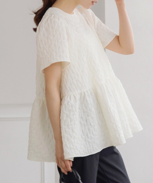 Sono（ソーノ） ブラウス シャツ 半袖 「リクエストにつき待望の再入荷