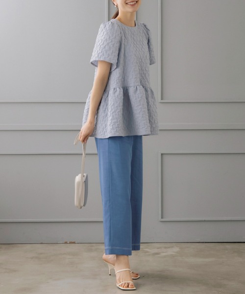 Sono（ソーノ） ブラウス シャツ 半袖 「リクエストにつき待望の再入荷 