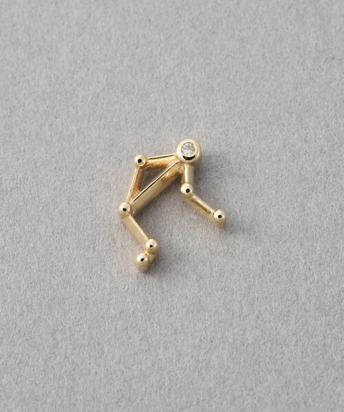 ete（エテ） ピアス 「ゾディアック」 K10YG ダイヤモンド ピアス