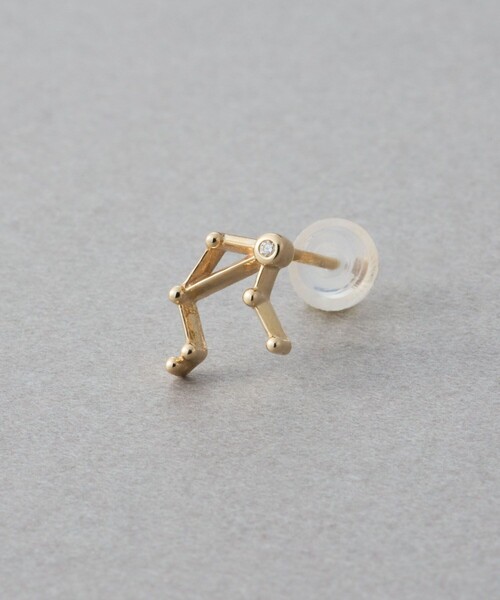 ete（エテ） ピアス 「ゾディアック」 K10YG ダイヤモンド ピアス