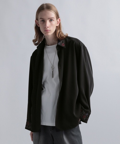 「HARE」 長袖シャツ MEDIUM ブルー系その他 メンズ_画像8