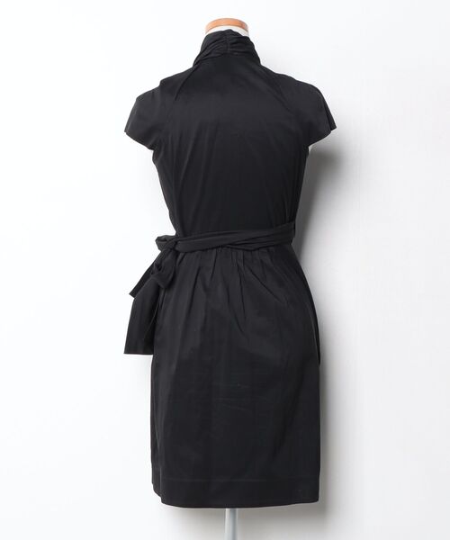 「DIANE von FURSTENBERG」 半袖ワンピース 2 ブラック レディース_画像2