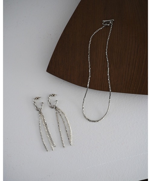 【新品・未使用】anuke(アンヌーク) Cube Beads Necklace anuke（アンヌーク） ネックレス Cube Beads Necklace レディース
