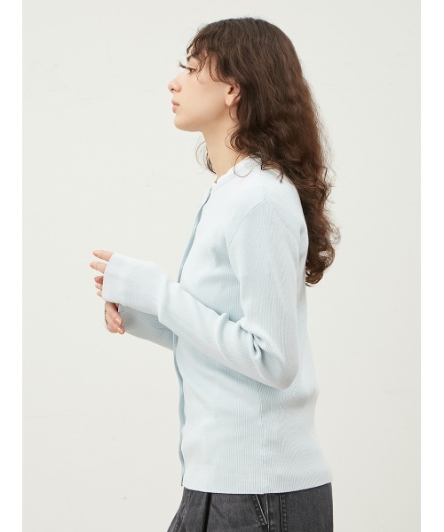「Mila Owen」 カーディガン 1 ライトブルー レディース_画像4