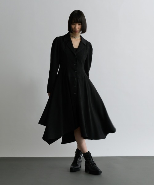 「Ellno de Mavie」 長袖ワンピース FREE ブルーグリーン レディース_画像8