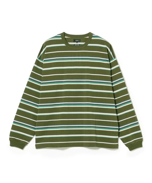 BEAMS（ビームス） tシャツ ルーズ ボーダー ロングスリーブ Tシャツ