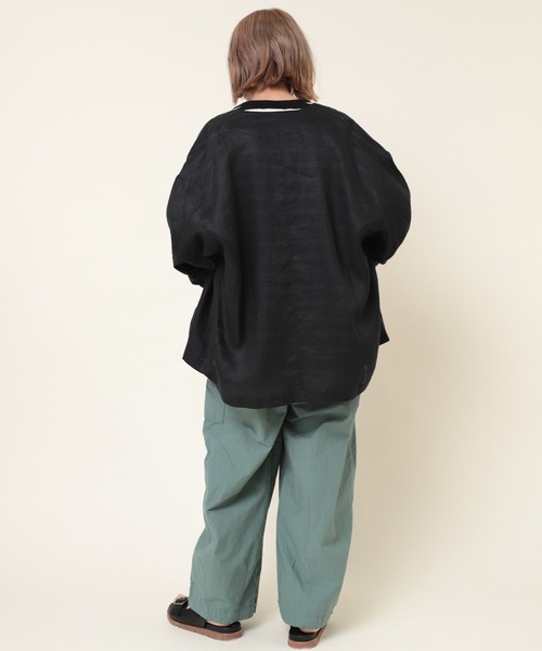 「RNA-N」 長袖ブラウス MEDIUM オフホワイト レディース_画像9