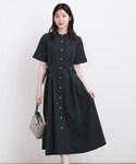 ワンピース 半袖 「低身長さんも選べる着丈/U...の詳細画像1