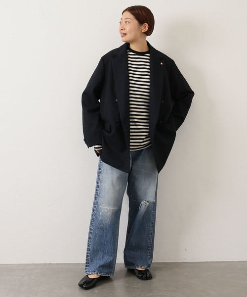 「JOURNAL STANDARD LUXE」 長袖カットソー FREE ブルー レディース_画像9