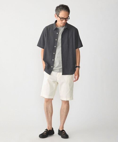 SHIPS（シップス） シャツ 半袖 SHIPS:「接触冷感」レギュラーカラー