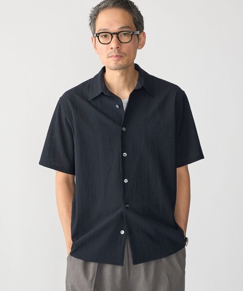 SHIPS（シップス） シャツ 半袖 SHIPS:「接触冷感」レギュラーカラー
