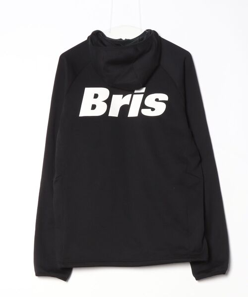 「F.C.R.B.」 ワンポイントジップアップパーカー L ブラック メンズ_画像2