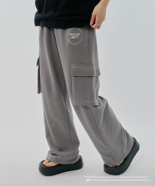 「Reebok」 スウェットパンツ MEDIUM チャコールグレー メンズ_画像3