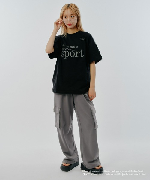 「Reebok」 スウェットパンツ MEDIUM チャコールグレー メンズ_画像8
