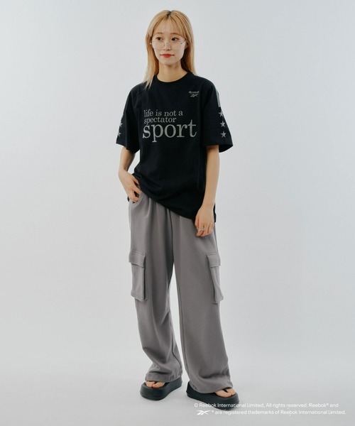 「Reebok」 スウェットパンツ MEDIUM チャコールグレー メンズ_画像9