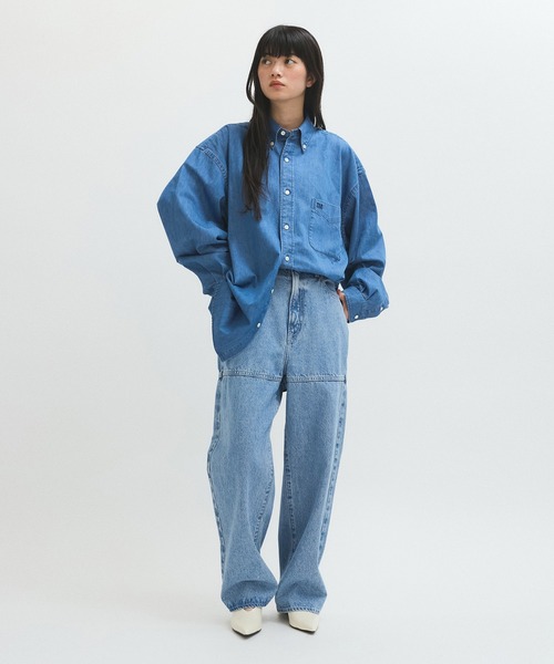 「NEEDBY heritage」 デニムパンツ 25 ブルー レディース_画像5