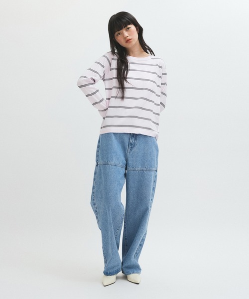 「NEEDBY heritage」 デニムパンツ 25 ブルー レディース_画像6
