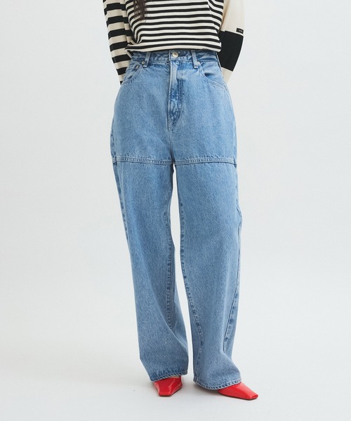 「NEEDBY heritage」 デニムパンツ 25 ブルー レディース_画像8