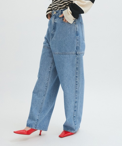 「NEEDBY heritage」 デニムパンツ 25 ブルー レディース_画像9