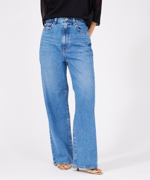 「NEEDBY heritage」 デニムパンツ 25 ブルー レディース_画像3