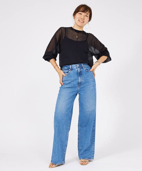 「NEEDBY heritage」 デニムパンツ 25 ブルー レディース_画像9