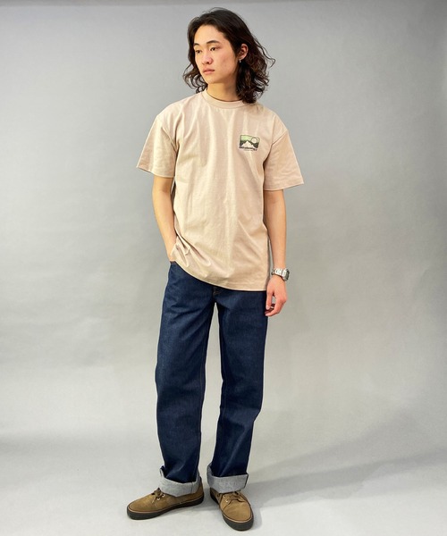 「BILLABONG」 半袖Tシャツ L ブラウン メンズ_画像6