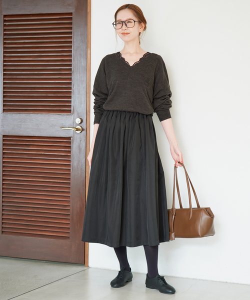 SLOBE IENA スローブイエナ レーストップス SLOBE IENA（スローブイエナ） tシャツ Vネックレーストップス
