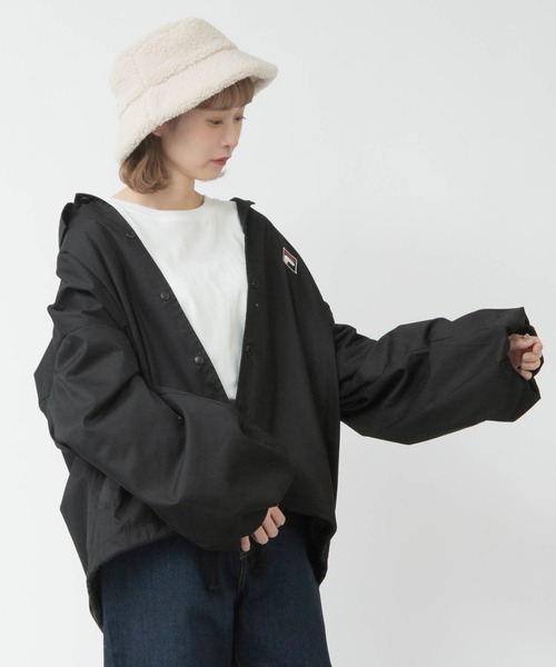 ジャケット ブルゾン 【FILA フィラ】別注 袖ボリュームビックシルエットフード付き コーチジャケット【ZOZOTOWN限定アイテム】|ZOZOTOWN |13