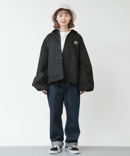 ジャケット ブルゾン 【FILA フィラ】別注 袖ボリュームビックシルエットフード付き コーチジャケット【ZOZOTOWN限定アイテム】|ZOZOTOWN |09