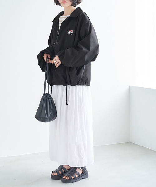 ジャケット ブルゾン 【FILA フィラ】別注 袖ボリュームビックシルエットフード付き コーチジャケット【ZOZOTOWN限定アイテム】|ZOZOTOWN |07