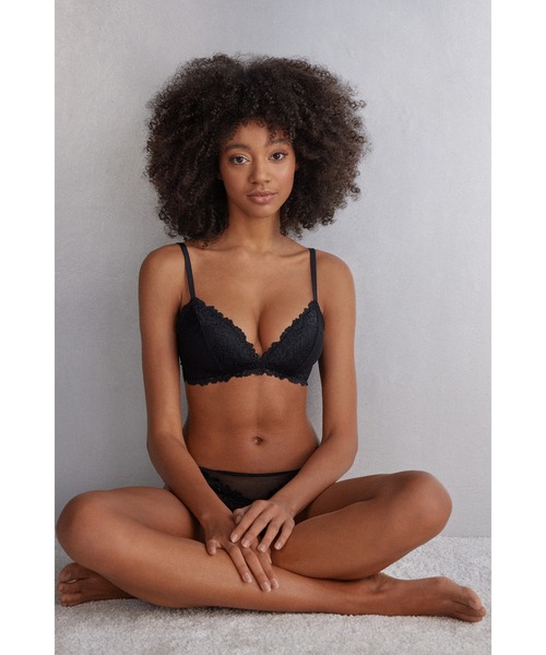 Her Beauty トライアングルブラ　1B 70B ソング　S WH Intimissimi ブラジャー Pretty Flowers Tiziana トライアングル