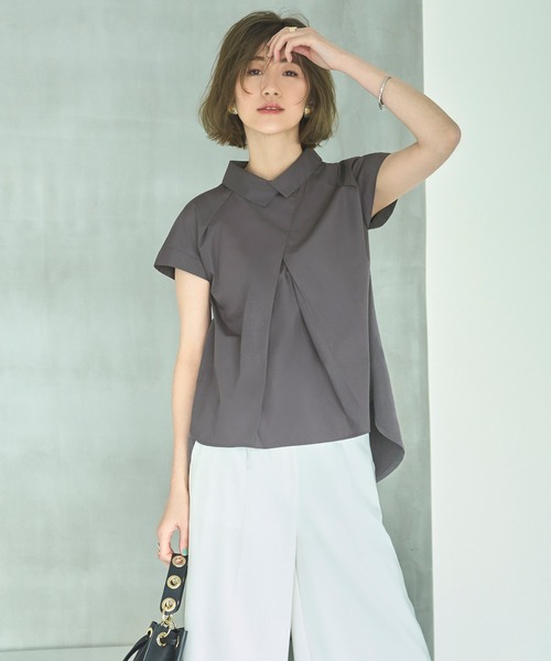RUIRUE BOUTIQUE（ルイルエブティック） ブラウス シャツ 半袖 洗える 