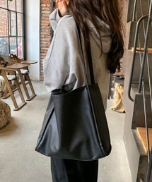 Dalfwin トートバッグ 韓国ファッションA4スクエアトート