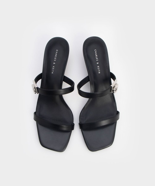 福袋 大丸 CHARLES ＆ KEITH サンダル メタリックアクセント ヒール 靴