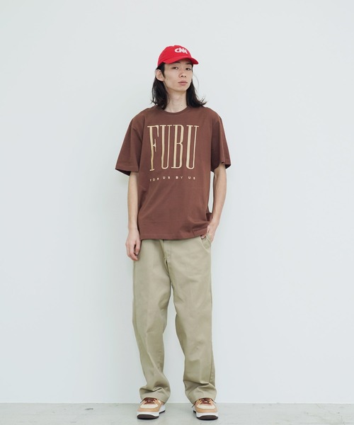 FUBU tシャツ / フブ 刺繍 ロゴ S/S Tシャツ メンズ レディース