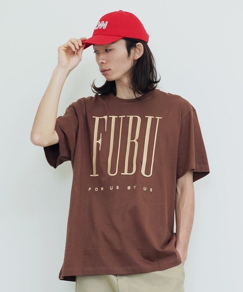 FUBU tシャツ / フブ 刺繍 ロゴ S/S Tシャツ メンズ レディース