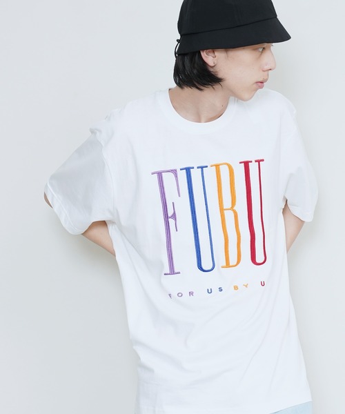 FUBU tシャツ / フブ 刺繍 ロゴ S/S Tシャツ メンズ レディース
