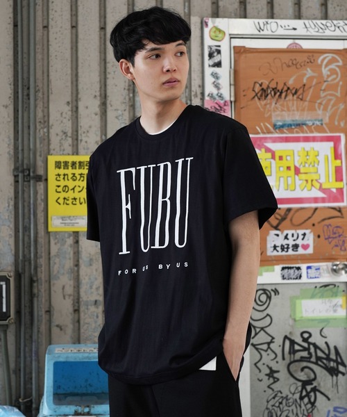 FUBU tシャツ / フブ 刺繍 ロゴ S/S Tシャツ メンズ レディース
