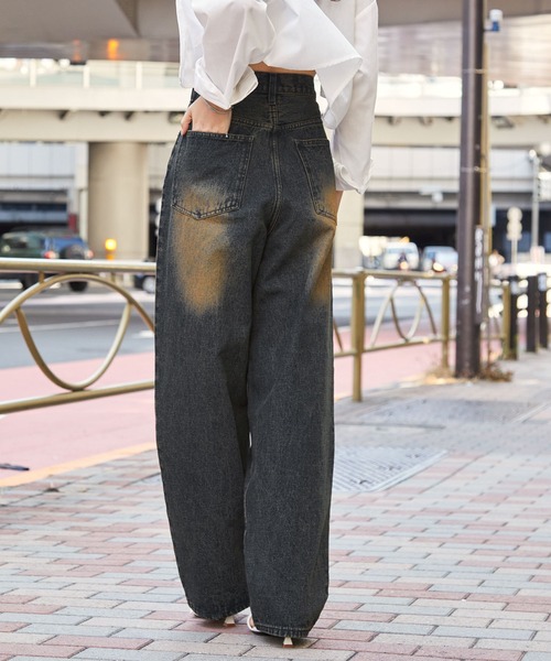 MONO-MART（モノマート） ジーンズ ヴィンテージライクオーバーダイ