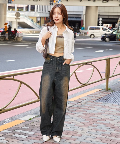 MONO-MART（モノマート） ジーンズ ヴィンテージライクオーバーダイ