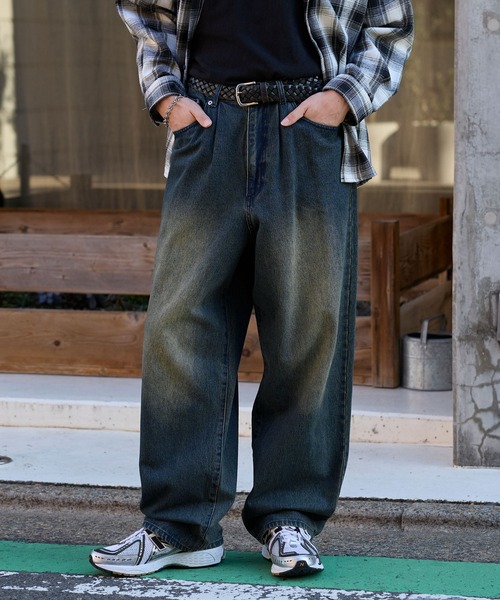 MONO-MART（モノマート） ジーンズ ヴィンテージライクオーバーダイ