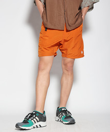 RUSTY 黒 ショートパンツ オレンジステッチ PUMA プーマ INDIVIDUALFINAL TR ショーツ(ブラック×オレンジ) 658244