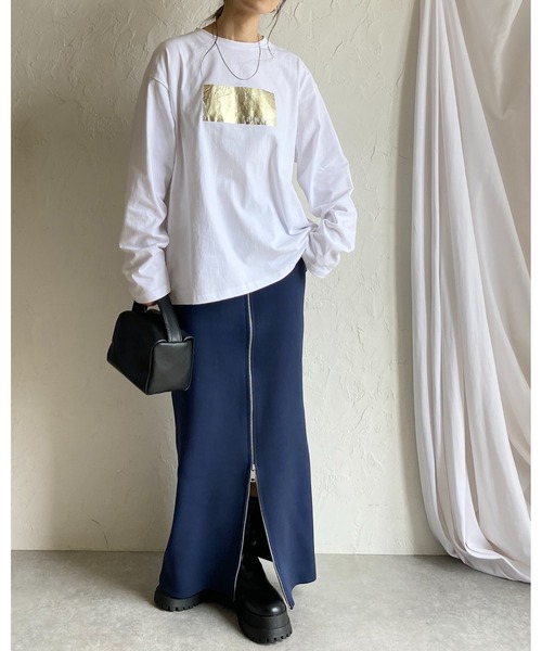 She's Closet スカート 前後2WAY ハイウエストニットタイト