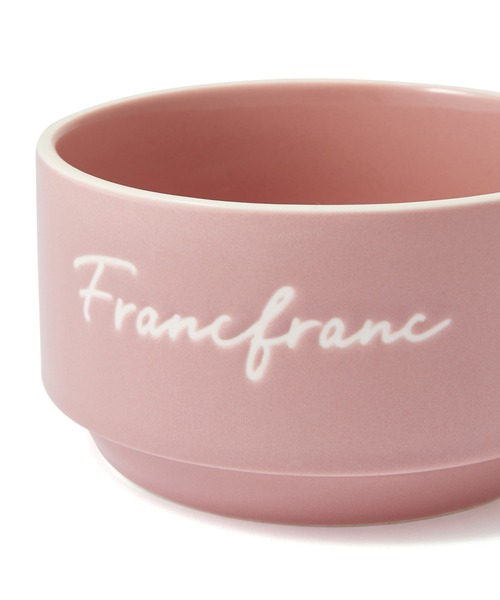 食器 Francfranc - Francfranc Francfranc 食器 ロゴ リム スープカップ ピンク : ZOZOTOWN