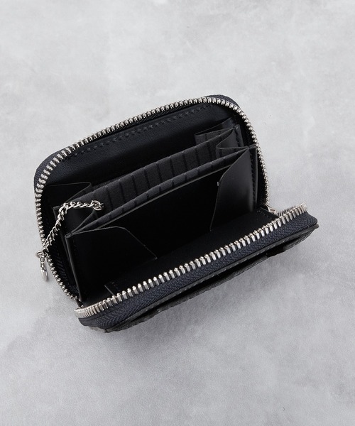ITTI ブラックレザー 二つ折り財布 ITTI（イッチ） 二つ折り財布 財布 メンズ レディース : ZOZOTOWN