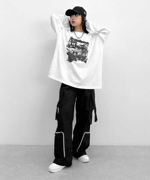 LVEU. パンツ カーゴパンツ 「LVEU.」ジッパーポケットデザイン